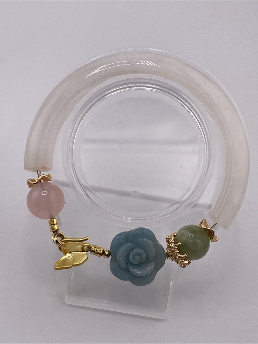 Clear Quartz Half-Bangle Bracelet - Luminous Master Healer Crystal